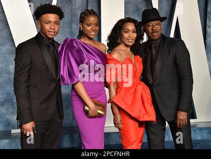 ANGELA BASSETT with Courtney B. Vance at 12 Angry Men premiere in Los