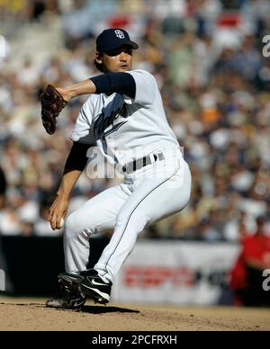 San Diego Padres starting pitcher Chan Ho Park took the loss after