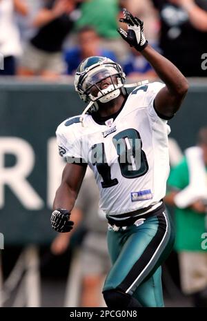 Wide Receiver Donte' Stallworth of the Philadelphia Eagles evades