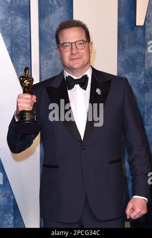 Los Angeles, CA. 12th Mar, 2023. LOS ANGELES - MAR 12: Brendan Fraser at the 2023 Vanity Fair Oscar Party at the Wallis Annenberg Center for the Performing Arts on March 12, 2023 in Beverly Hills, CA at the after-party for Vanity Fair Oscar Party - Arrivals 5, The Wallis Annenberg Center for the Performing Arts, Los Angeles, CA March 12, 2023. Credit: Priscilla Grant/Everett Collection/Alamy Live News Stock Photo
