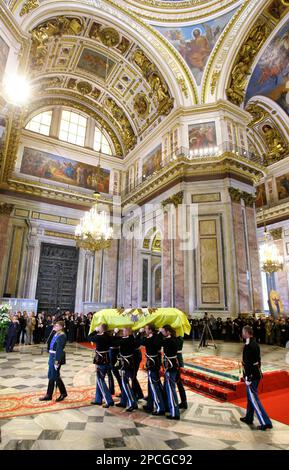 FUNERAL OF THE EMPRESS OF RUSSIA AT ST. PETERSBURG: THE FUNERAL ...