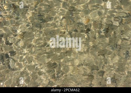 Water surface with slight ripples. Make it look like art on canvas. Stock Photo