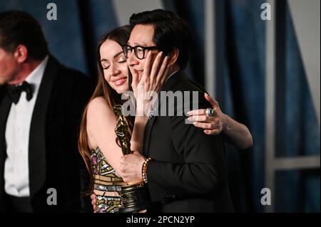 Ana de Armas and Ke Huy Quan attend the Vanity Fair Oscar Party held at ...