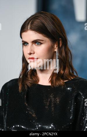 LOS ANGELES - MAR 12: Alexandra Daddario at the 2023 Vanity Fair Oscar ...