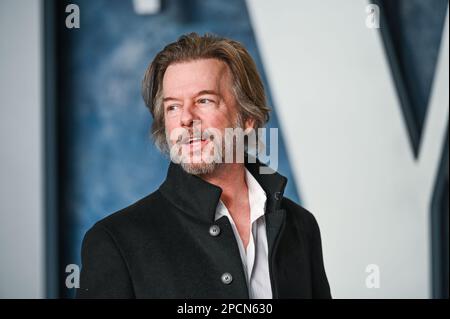 USA. 12th Mar, 2023. David Spade walking on the red carpet at the 2023 Vanity Fair Oscar Party held at the Wallis Annenberg Center for the Performing Arts in Beverly Hills, CA on March 12, 2023. (Photo by Anthony Behar/Sipa USA) Credit: Sipa USA/Alamy Live News Stock Photo