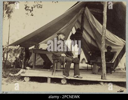 Major General Benj. F. Butler. No. B28, Title from item, Hand written on verso: 'Miller, vol. 10, page 175', Gift; Col. Godwin Ordway; 1948. Butler, Benjamin F, (Benjamin Franklin), 1818-1893, United States, History, Civil War, 1861-1865. Stock Photo