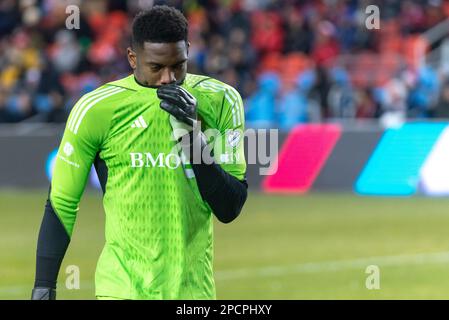 Toronto, ON, Canada - Match 18, 2023: Sean Johnson #1 goalkeeper of the Toronto  FC during the match between Toronto FC (Canada) and Inter Miami F Stock  Photo - Alamy