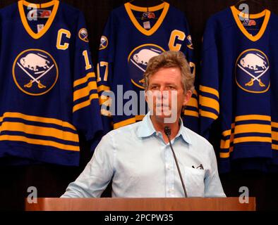 Buffalo Sabres managing partner Larry Quinn announces that the