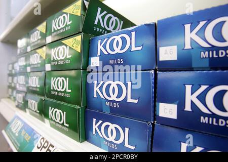 are kool cigarettes still made Kool cigarettes, made by Reynolds American Inc., line the shelves at Smoker  Friendly in Raleigh, N.C., Wednesday, July 26, 2006. Reynolds American  Inc., the nation's second-largest cigarette maker, said Wednesday that  second-quarter