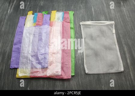 On July 3, International Plastic Bag Free Day is celebrated, with the aim of reducing single-use plastic bags and promoting their responsible consumpt Stock Photo