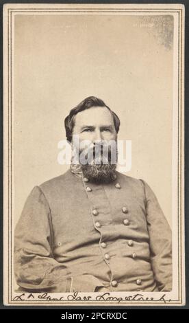 Lieutenant General Jas. Longstreet. Liljenquist Family Collection of Civil War Photographs , pp/liljpaper. Longstreet, James, 1821-1904, Confederate States of America, Army, People, 1860-1870, Military officers, Confederate, 1860-1870, Military uniforms, Confederate, 1860-1870, United States, History, Civil War, 1861-1865, Military personnel, Confederate. Stock Photo