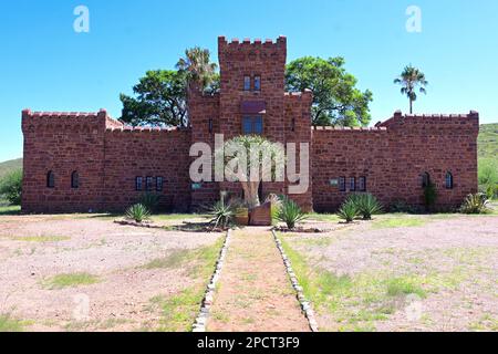 Duwisib colonial castle in Southern Namib desert, Namibia, Africa Stock Photo