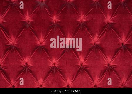 Red quilted backdrop Stock Photo