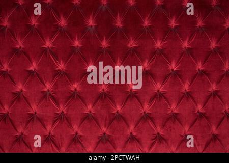 Red quilted backdrop Stock Photo