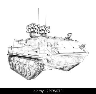 Anti-tank armored car Stock Photo