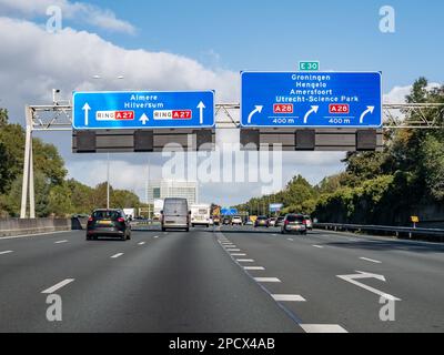 Dutch motorway exit sign The Netherlands Europe Stock Photo - Alamy