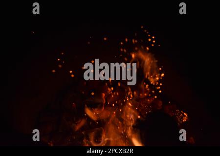 Close-up Fire image and abstract background HD Stock Photo