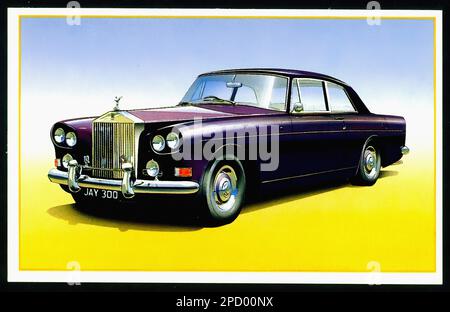 Rolls Royce, 1964 Silver Cloud III - Car Vintage British Tradecard Stock Photo