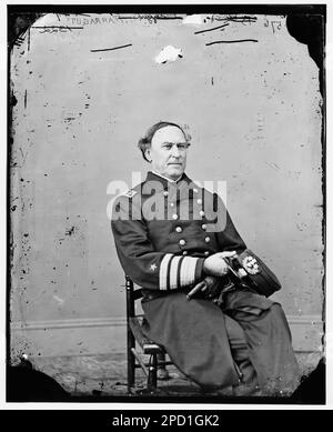 Admiral David Glasgow Farragut. Civil war photographs, 1861-1865 . United States, History, Civil War, 1861-1865. Stock Photo
