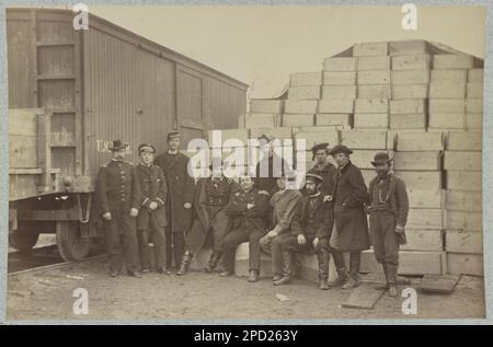 Col Whyte Aquia Creek Landing, Virginia. Group of officers: Col. Rogers, Lt. Col ...