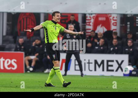 Referee Federico La Penna during the Italian Serie A football match Inter  Milan vs US Lecce on August 26, 2019 at the San Siro stadium in Milan.  Photo Morgese/Rossini / DPPI Stock Photo - Alamy