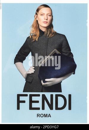 Advert in Bazaar Magazine UK, October 2022 Stock Photo