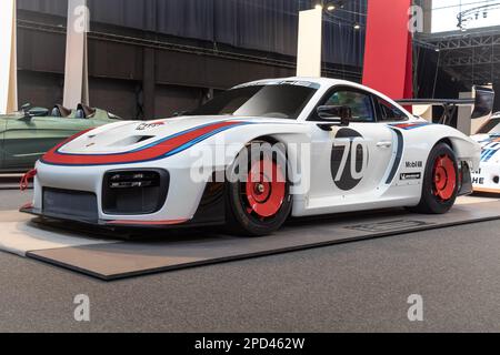 BRUSSELS, BELGIUM-DECEMBER 26, 2022: Porsche 935 (second generation - 2019) in Autoworld Brussels Stock Photo