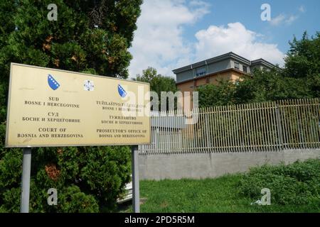 Bosnia and Hercegovina, Sarajevo, 05.9.2022: Court of Bosnia and Hercegovina building and Prosecutor office of Bosnia and Hercegovina Stock Photo