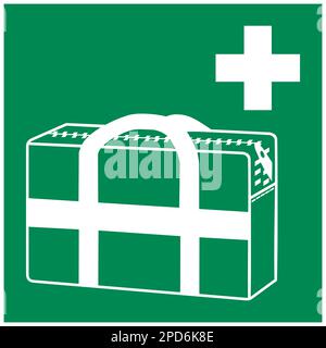 ISO 7010 medical grab bag sign Stock Photo