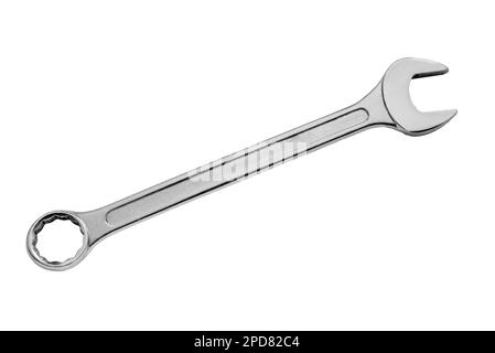 Spanner isolated on white, including clipping path, copy space Stock Photo