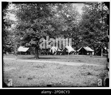 Washington, District of Columbia (vicinity). General William F. Bartlett's camp. Civil war photographs, 1861-1865 . United States, History, Civil War, 1861-1865. Stock Photo