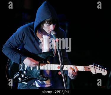Lead vocalist and guitarist Alex Turner, right, and guitarist Jamie ...