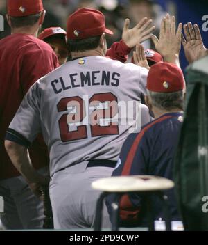 Team USA starting pitcher Roger Clemens throws against Team South Africa in  the World Baseball Classic game in Scottsdale, AZ March 10, 2006. (UPI  Photo/Will Powers Stock Photo - Alamy