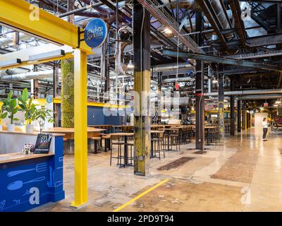 City Foundry STL Food Hall Stock Photo