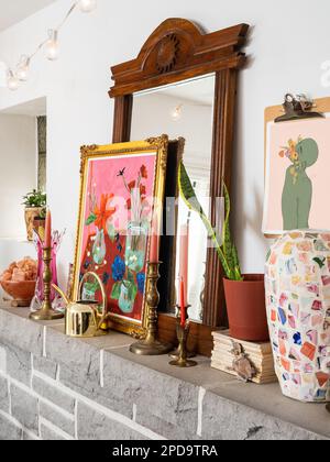 Residential interior- living room Stock Photo