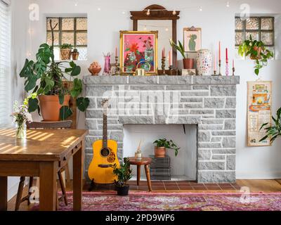 Residential interior- living room Stock Photo