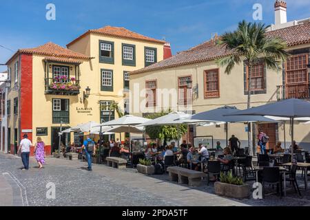 La Placeta Restaurant, Placeta de Borrero, Santa Cruz de La Palma, La Palma, Canary Islands, Kingdom of Spain Stock Photo