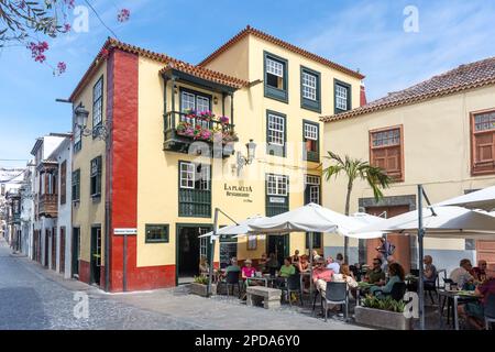 La Placeta Restaurant, Placeta de Borrero, Santa Cruz de La Palma, La Palma, Canary Islands, Kingdom of Spain Stock Photo