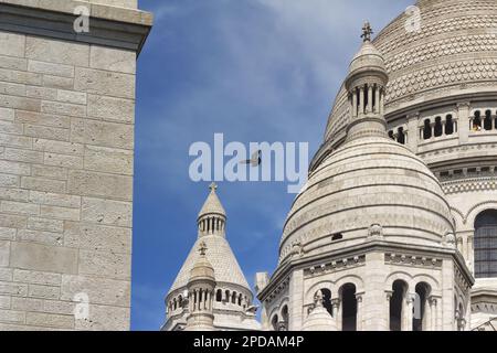 The Basilica of Sacré Coeur de Montmartre commonly known as Sacré-Cœur Basilica in Paris Stock Photo