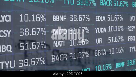 Image of financial data processing Stock Photo