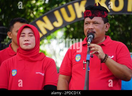 Marhaen Djumadi, Plt. Nganjuk Regent, East Java Indonesia Stock Photo