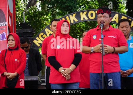 Marhaen Djumadi, Plt. Nganjuk Regent, East Java Indonesia Stock Photo