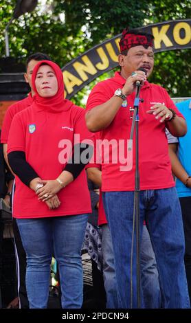 Marhaen Djumadi, Plt. Nganjuk Regent, East Java Indonesia Stock Photo