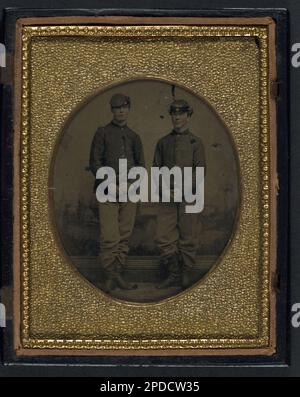 A photograph showing two unidentified Confederate soldiers from ...