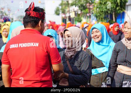 Marhaen Djumadi, Plt. Nganjuk Regent, East Java Indonesia Stock Photo