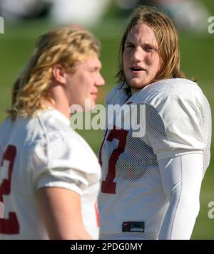 Buckeye Linebackers AJ Hawk, Anthony Schlegel and Bobby Carpenter.