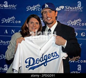 2006 Nomar Garciaparra Los Angeles Dodgers Majestic Batting