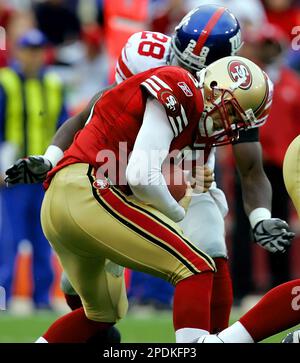 San Francisco 49ers' quarterback Cody Pickett (3) is pressured by