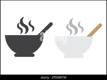 food icon vector on white background. Stock Vector