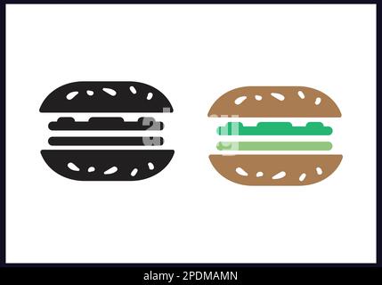 food icon vector on white background. Stock Vector